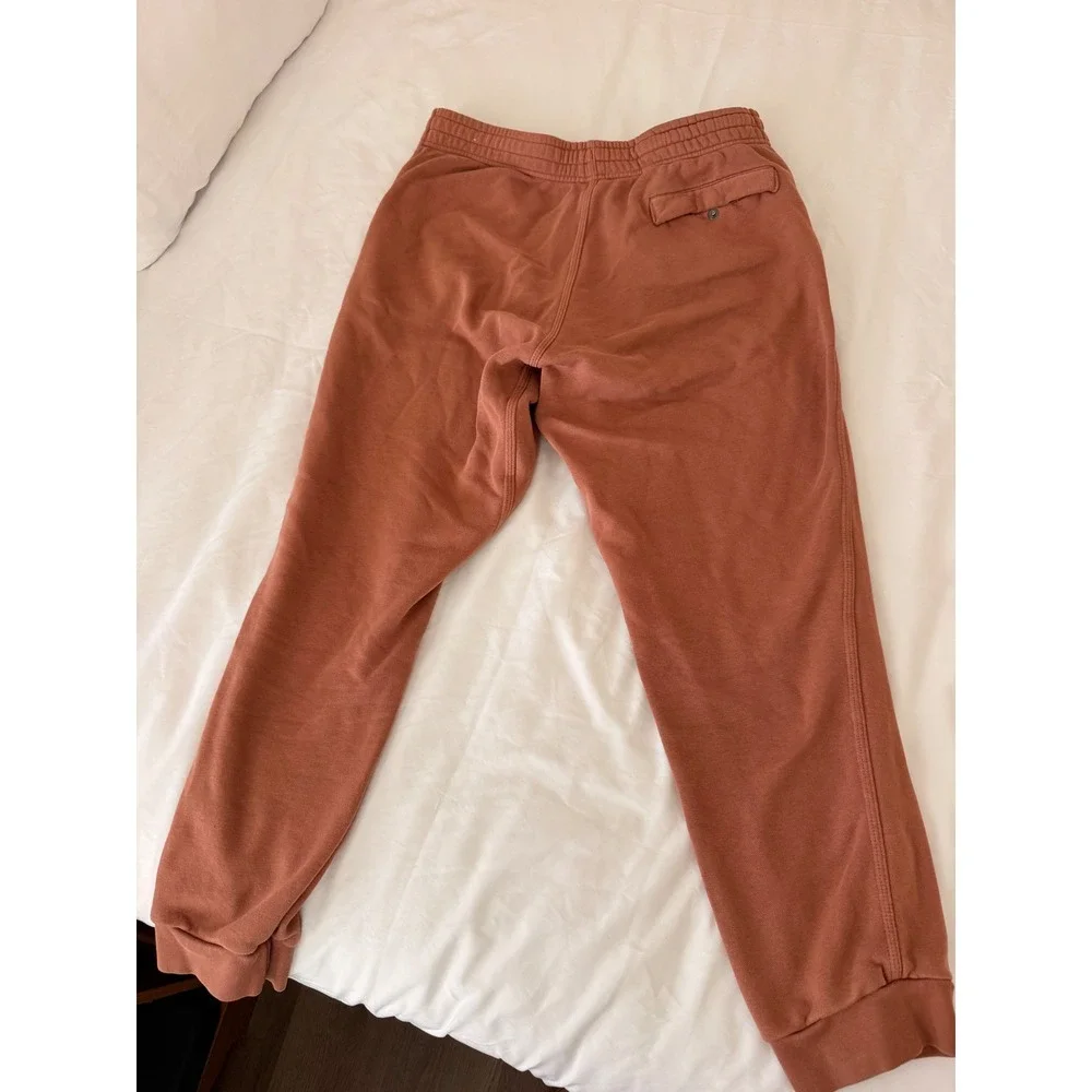 Nike Mens FJoggers Sweatpants XL Rust Brown Embroidered Swoosh Logo